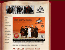Tablet Screenshot of historix-tours.de